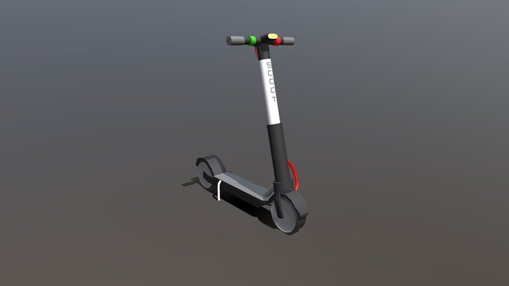 Electric Rental Scooter 3D Model