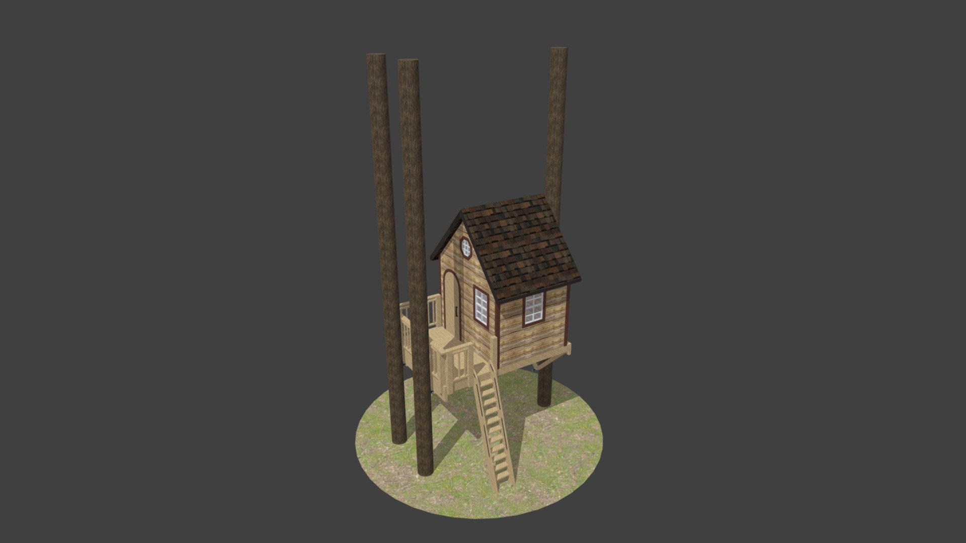 3 TREES (1 TRI-BEAM) — Sketchfab embed 3D viewer