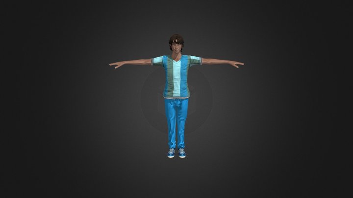IWI Male Character 04 3D Model