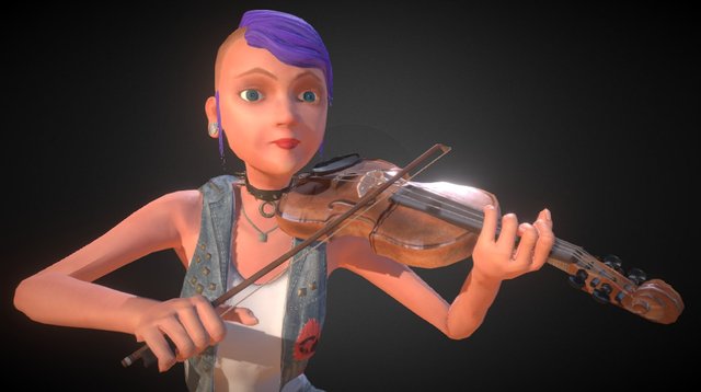 PunkGirl 3D Model
