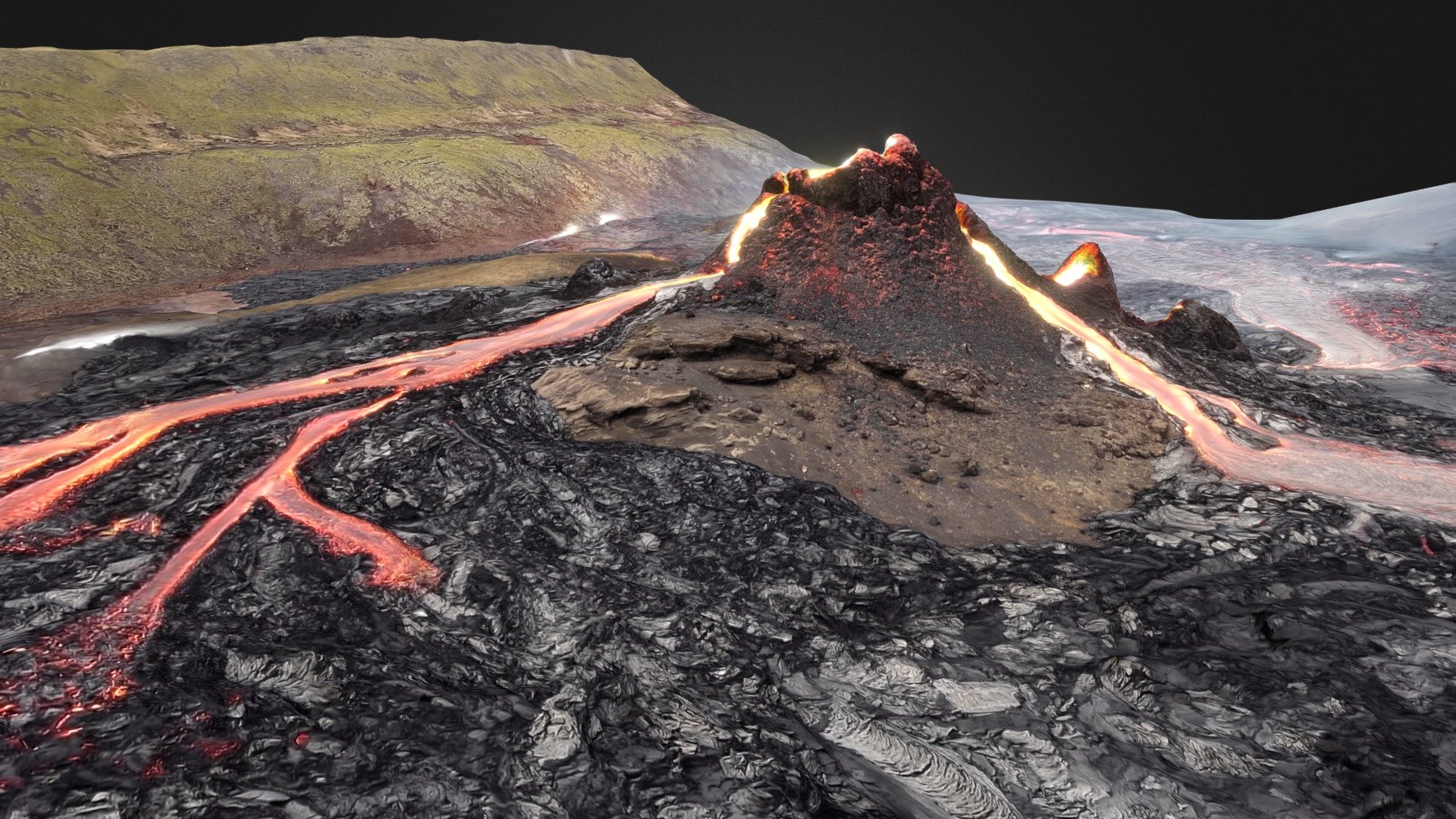 Fagradalsfjall Volcano Photogrammetry March 21 3d Model By