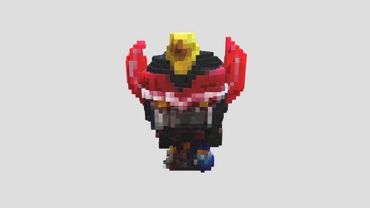 Megazord Voxels #2 (bigger cubicles) 3D Model