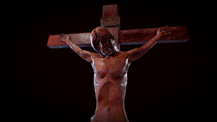 Huge Crucifix 3D Model