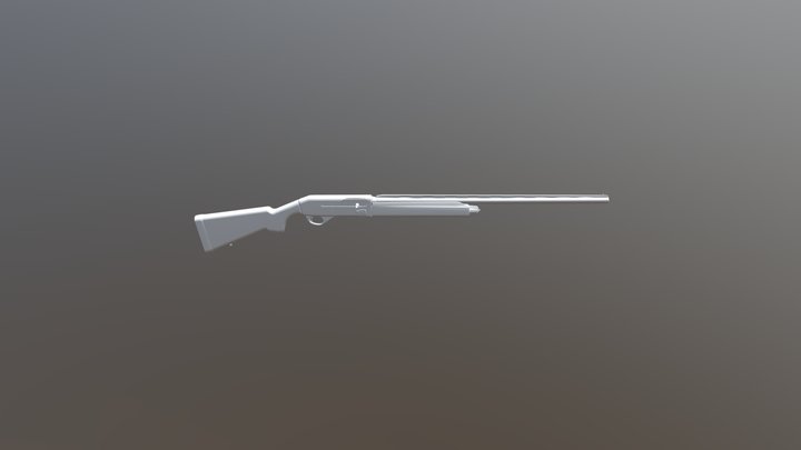 Semi- Auto Shotgun MP-153 3D Model