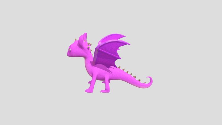 Pinky The Dragon 3D Model