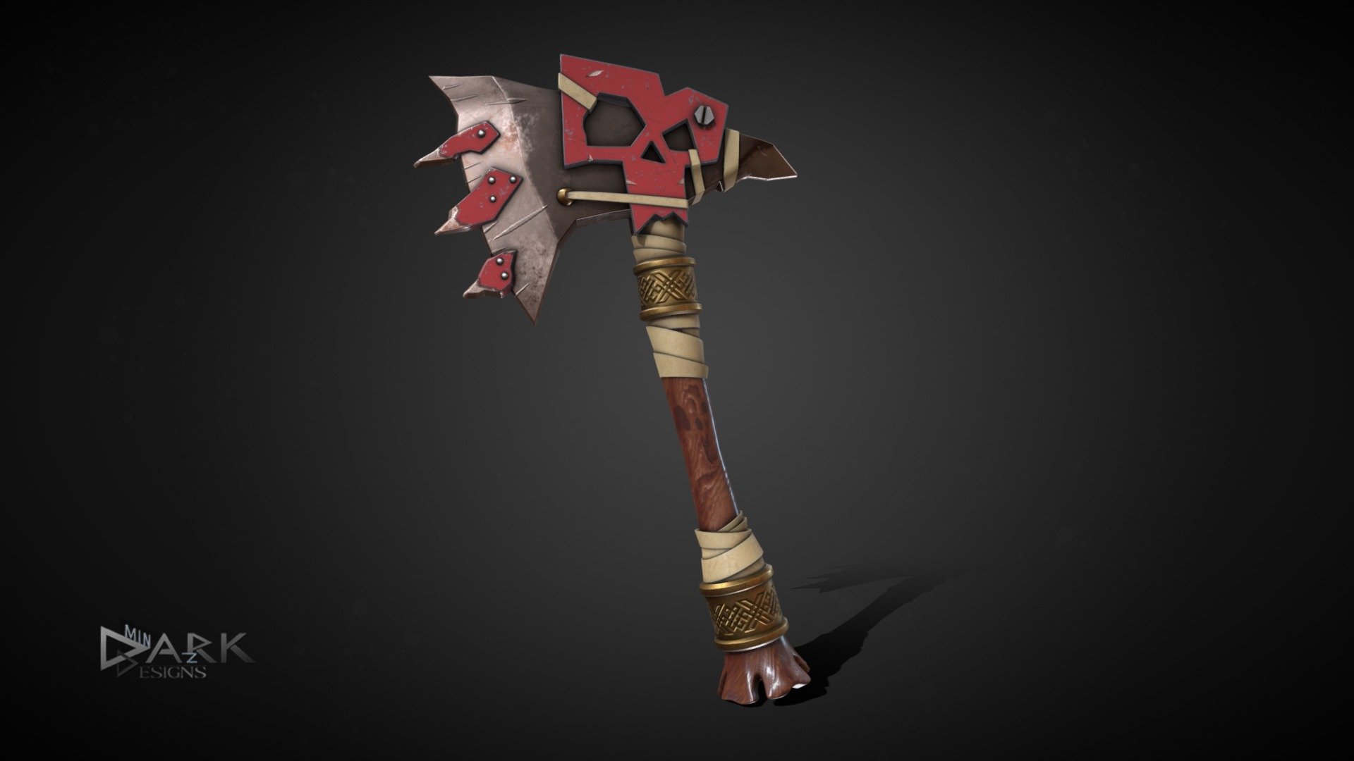 Warhammer Orc Right Handed Axe 