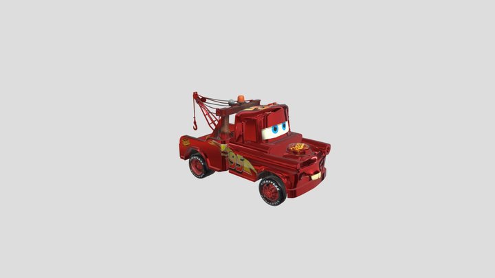 Mate Con Pintura Del Rayo Mcqueen 3D Model