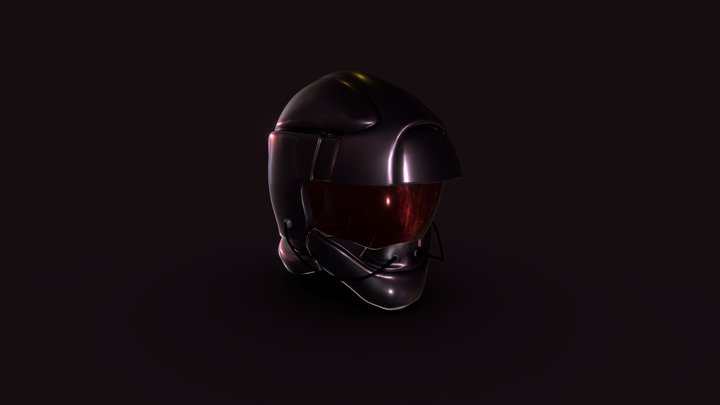 scifi Helmet WIP 3D Model