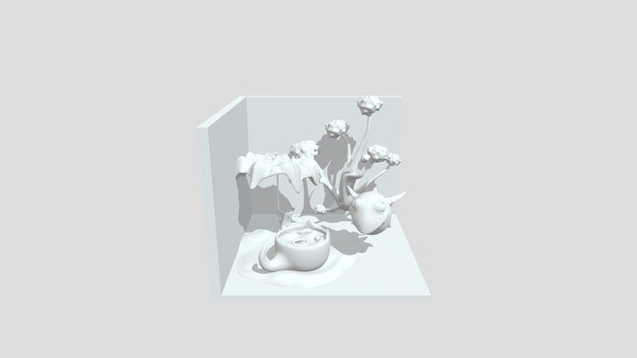 Stylized Character Model: Sharkbird 3D Model