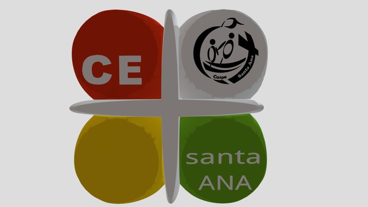 Logo Santa Ana 3D Model