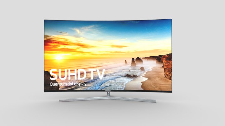 Samsung KS9000 SUHD TV 4K Curved 3D Model