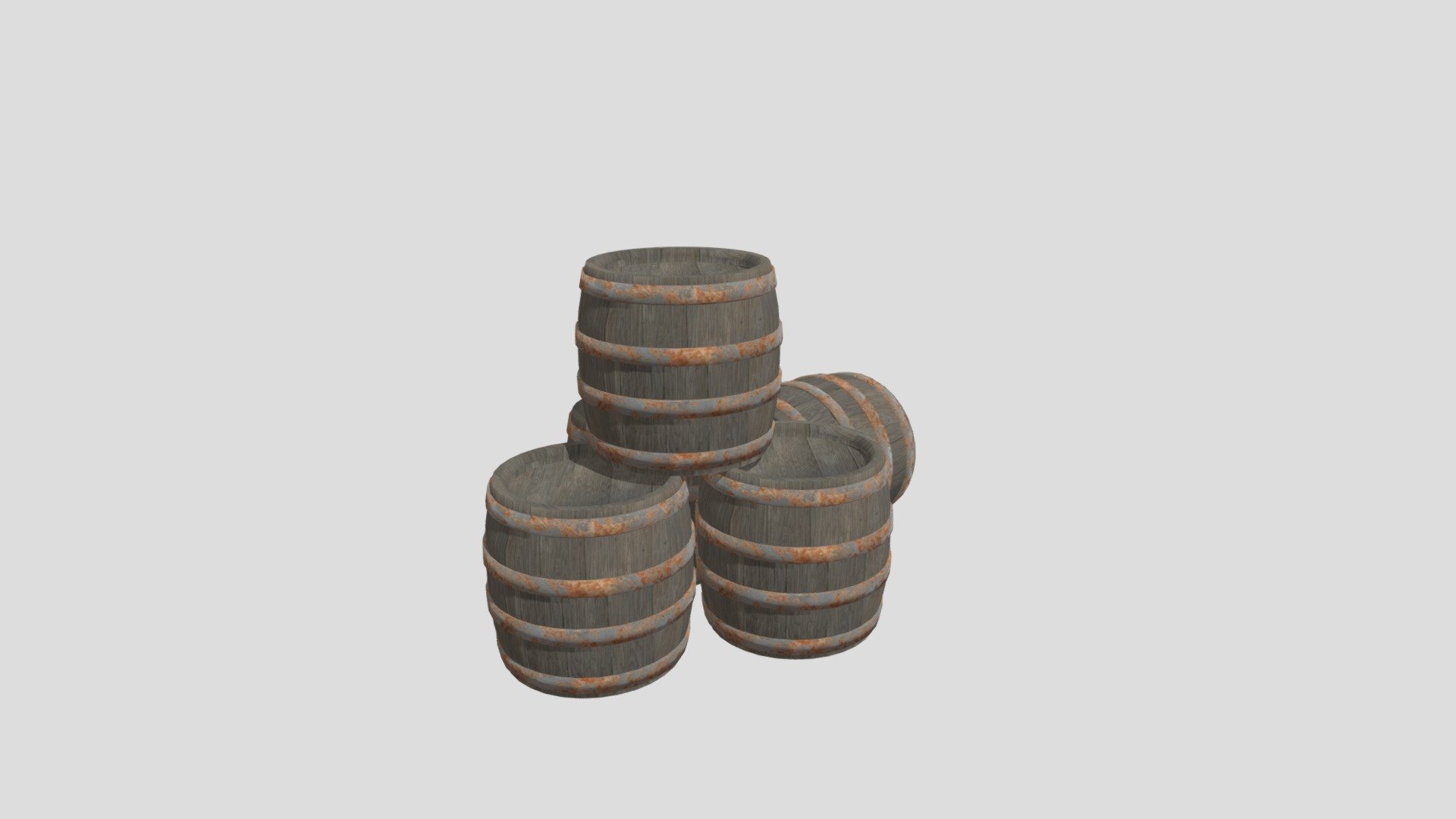 Barrels Stack - Download Free 3D model by TDR (@nusunttdr) [a6526e2 ...