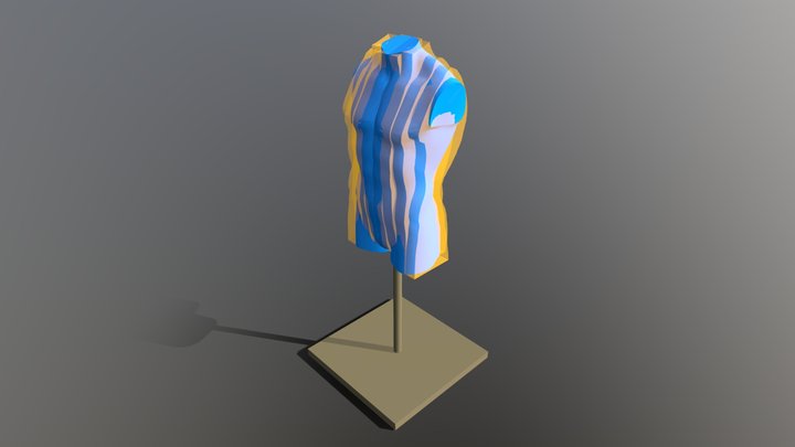 Male Dress Form 3D Model
