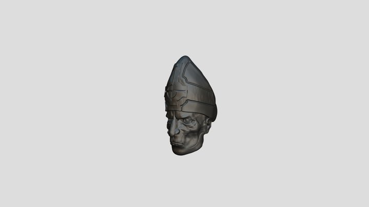 Ghost's Papa Emeritus Music Ring 3D Model