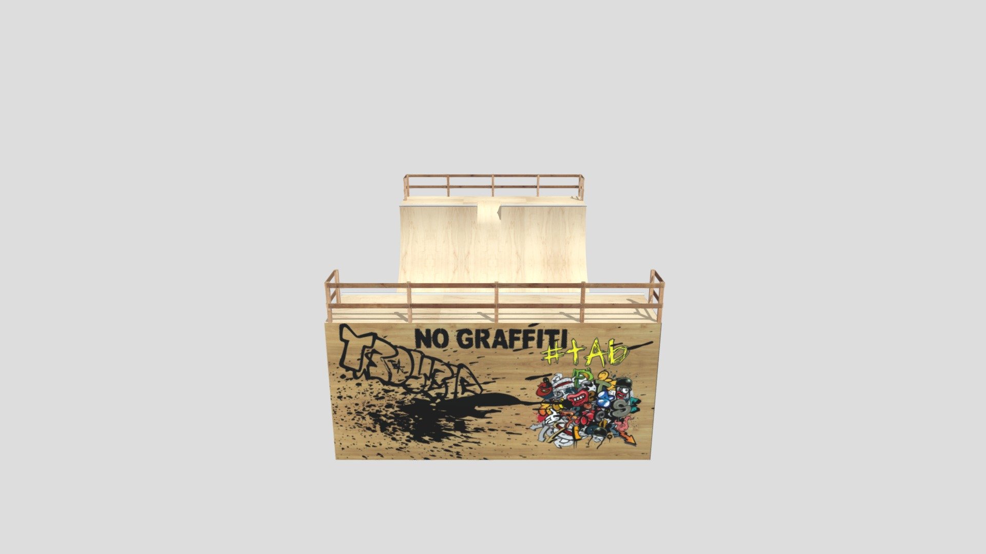 Textured Skate Ramp
