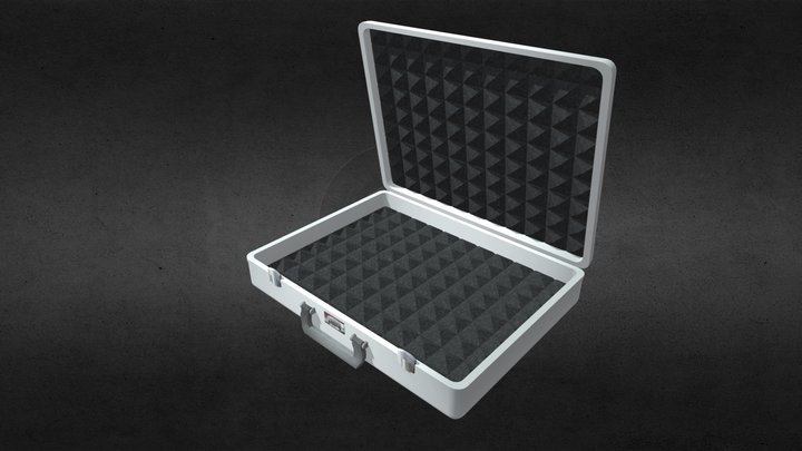 Briefcase empty (low poly, game ready) – Kostenloses 3D-Modell STL