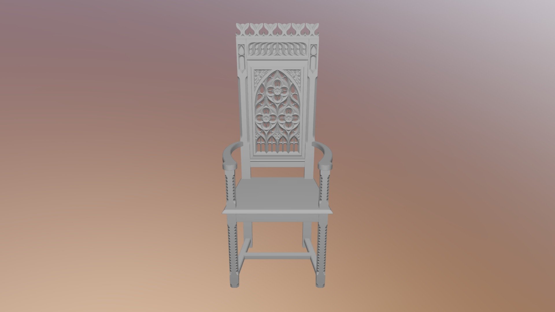 Gothic Armchair2