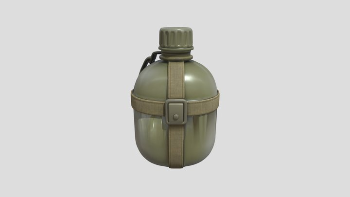 Military Canteen – Free 3D Model STL