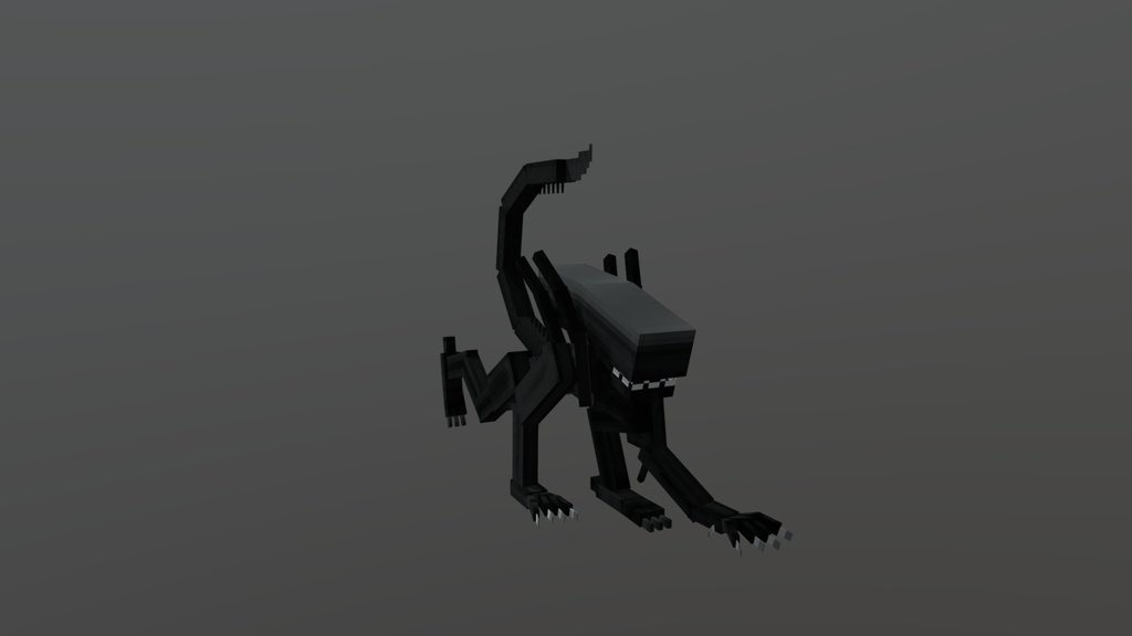 low-poly Alien