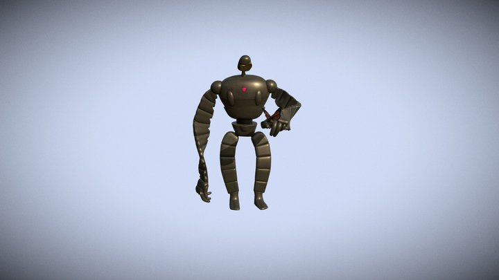 Robot left on Laputa from Studio Ghibli 3D Model