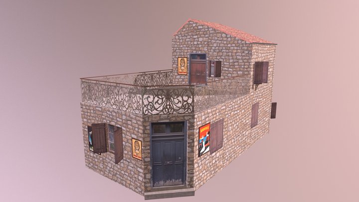 Bar Vallon Des Auffes (building cityscene) 3D Model
