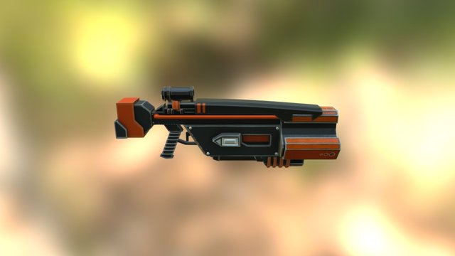 Space Gun 3D Model