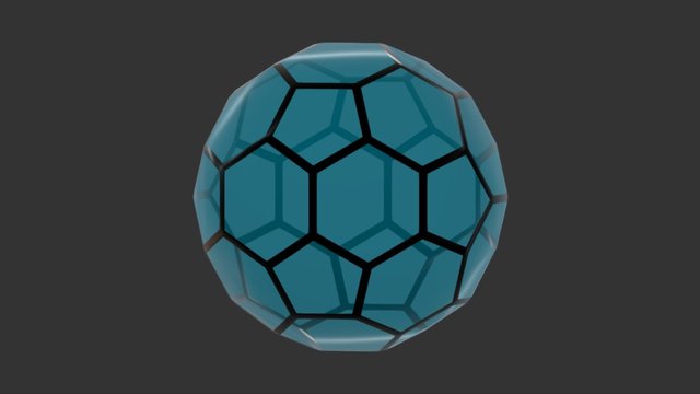 Buckminsterfullerene 3D Model