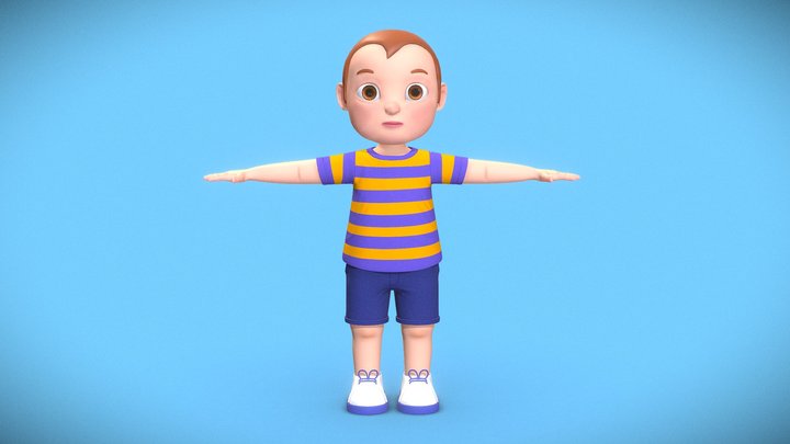 Boy Character 3D Model