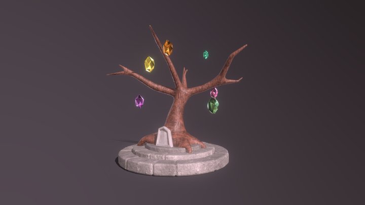 Crystal Tree 3D Model