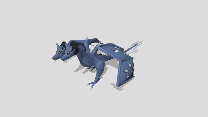 DRAGÃO DE DUAS CABEÇAS 3D Model
