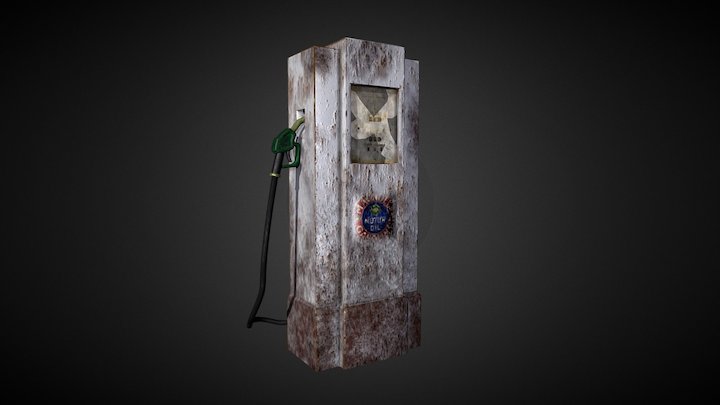 Gas station - distributor 3D Model