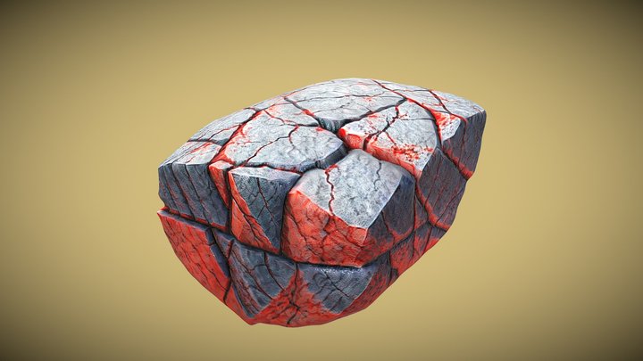Stylized Rock 1 3D Model