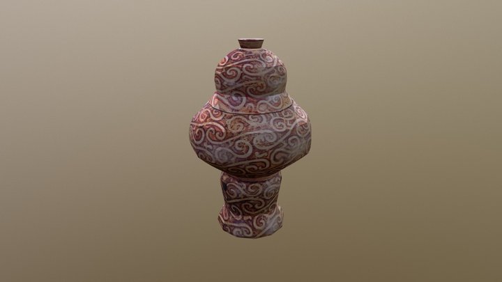 Vasija Civilización Cucuteni 3D Model