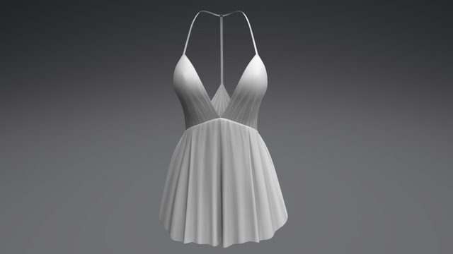 Le Castle - Frilly Dress Fit Mesh 3D Model