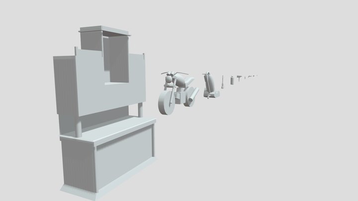 ДЗ blocking XYZ 3D Model