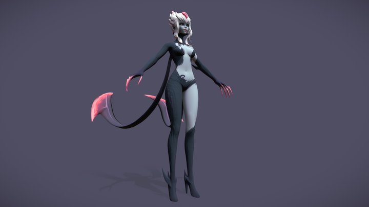 Evelynn [League Of Legends] (T-Pose, no rig) 3D Model