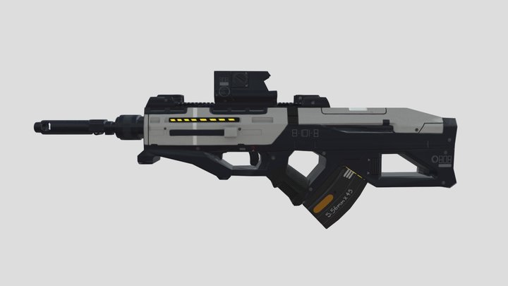 Father.io Assault Rifle - Revision 5 3D Model