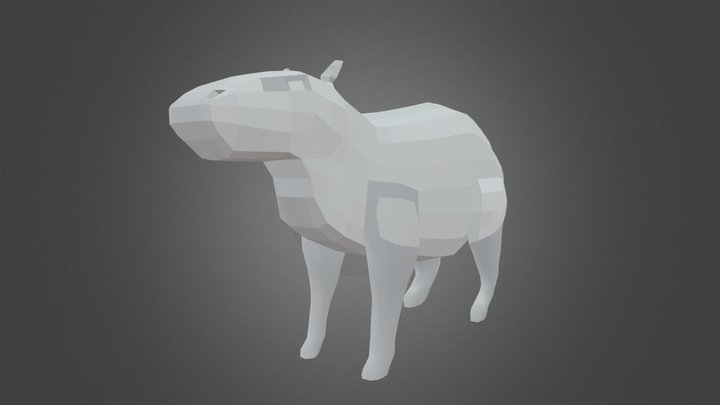 Capybara (NO TEXTURE) 3D Model