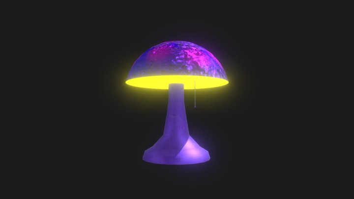 Small Mushroom Lamp 3D Model