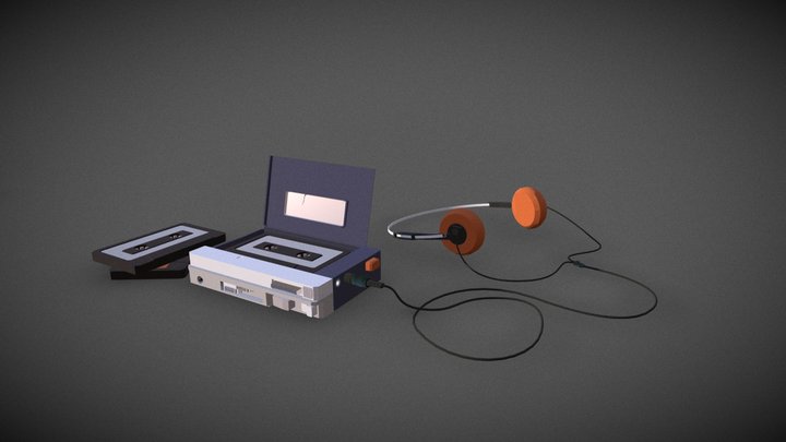[XYZ School] HW7 SONY WALKMAN 3D Model
