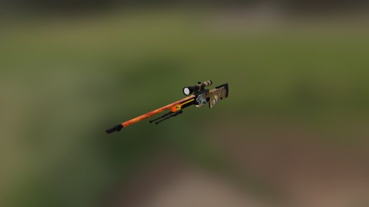 AWP | Spacetiger 3D Model