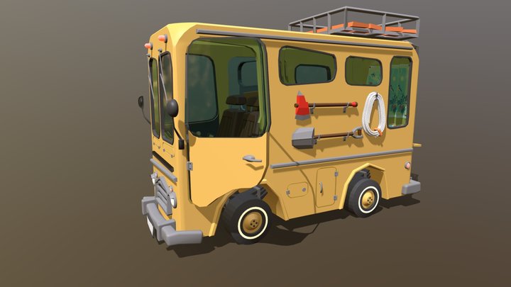 Adventure Bus 3D Model