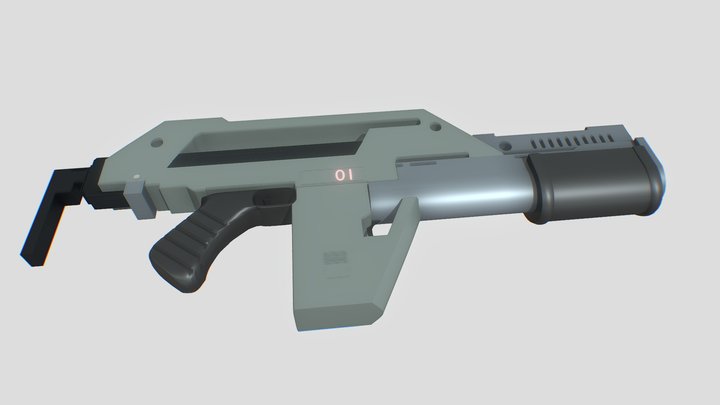 Pulse Rifle 3D Model