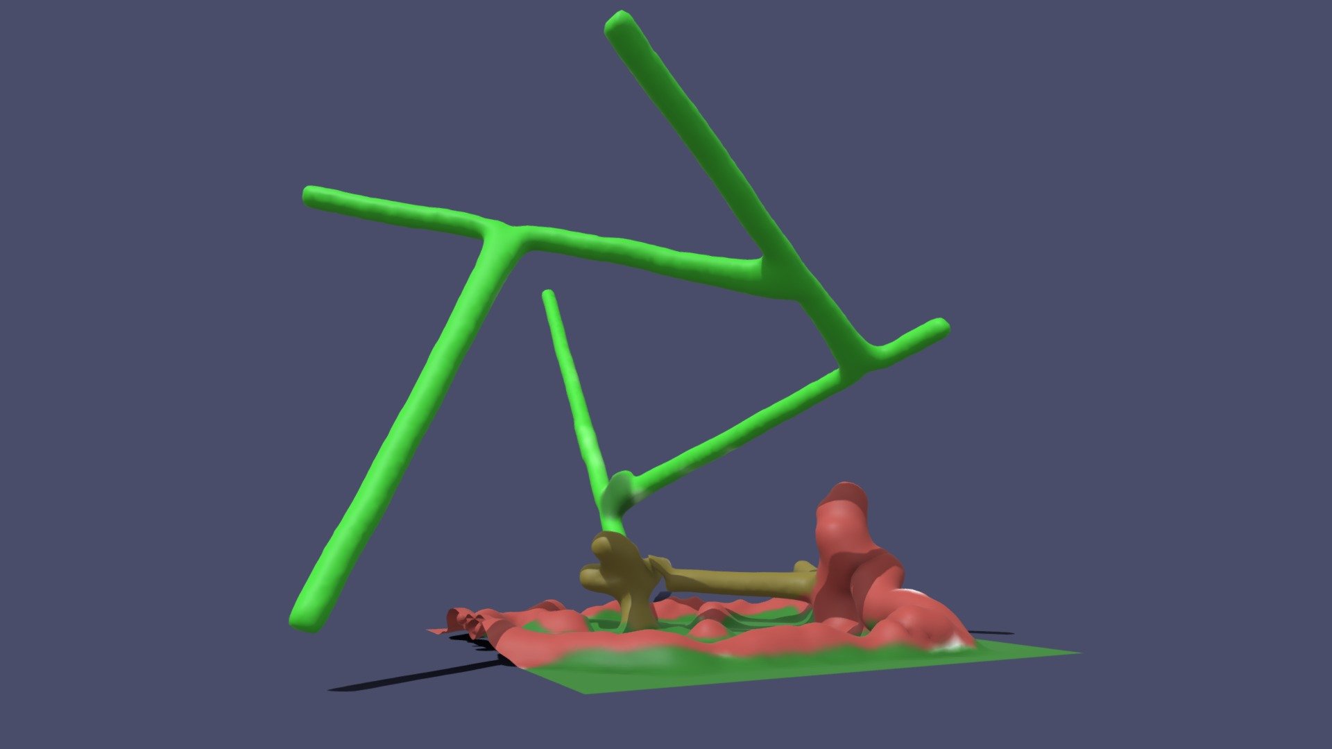 Abstract basic mesh world
