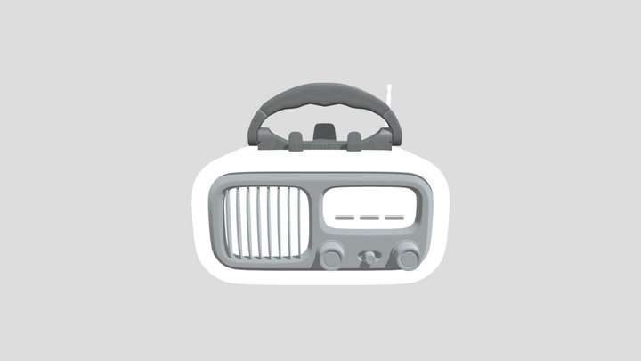 Vintage Portable Radio – Modello 3D gratuito STL