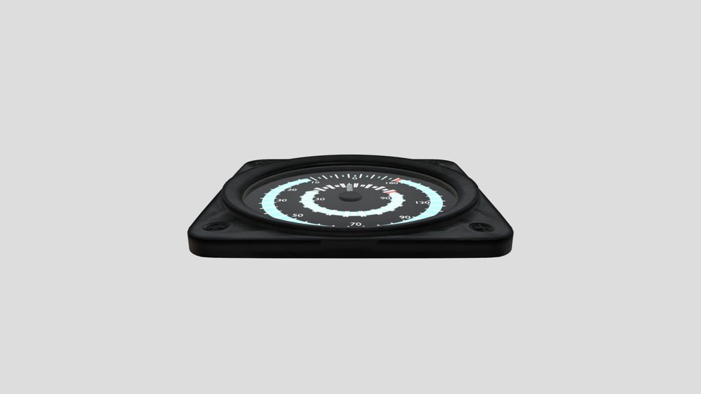 Lowpoly Tachometer For Cars And Aircraft