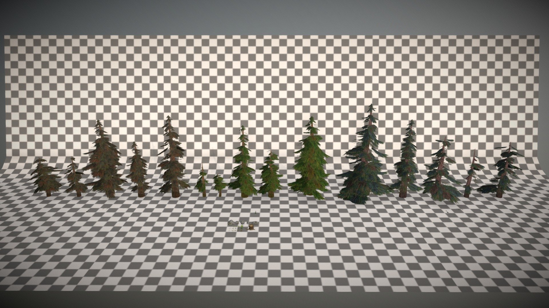 Low Poly Stylized Forest Pack