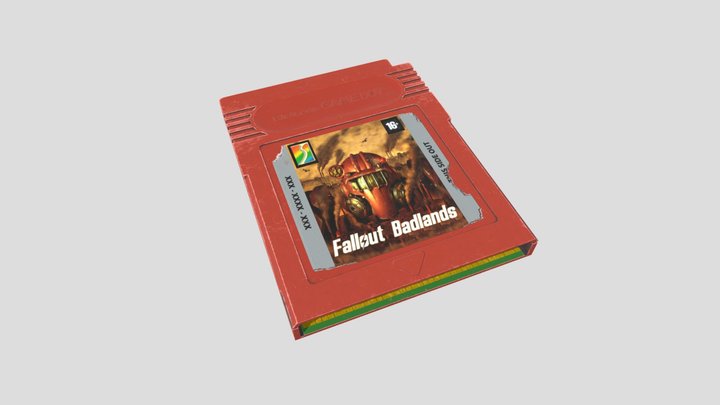Game boy cartridge 3D Model