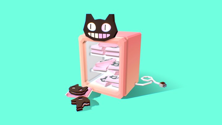 freezer cookie cat steven universe 3D Model
