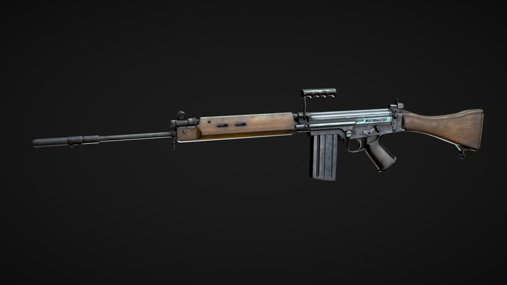 Fn Fal 3D Model